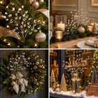 Jeweled Pearl Christmas Star Picks for Holiday Décor