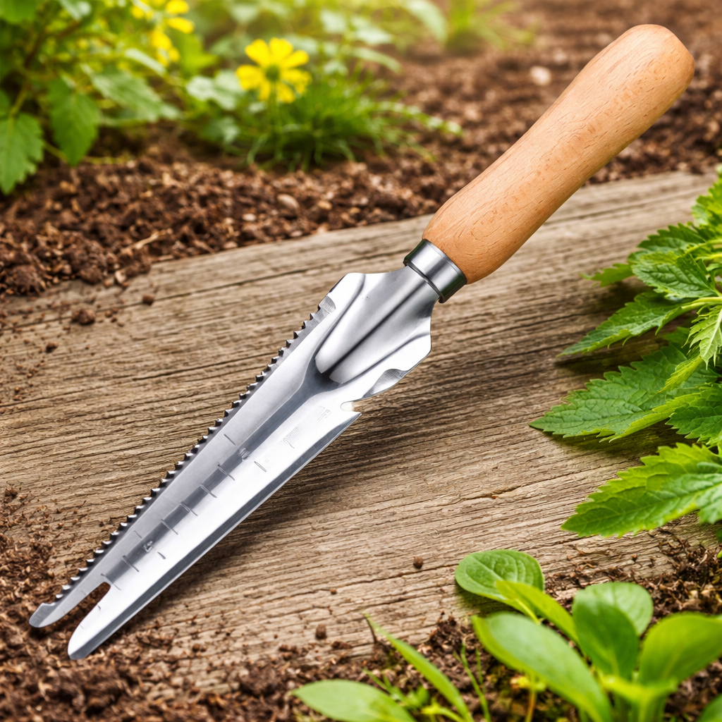 5-in-1 Stainless Steel Weeding Tool for Efficient Gardening