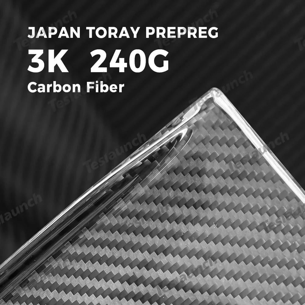 [Real Carbon Fiber] Center Console Panel Cover for Tesla Model Y Juniper 2025+