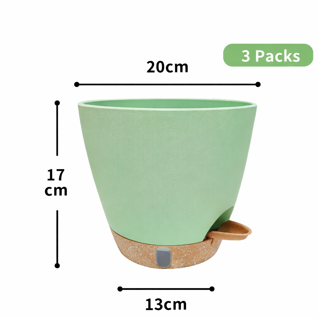 Self-Watering Planter for Indoor Plants with Visible Water Level