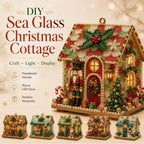 DIY Glowing Coastal Glass-Style Christmas Cottage Kit Collection