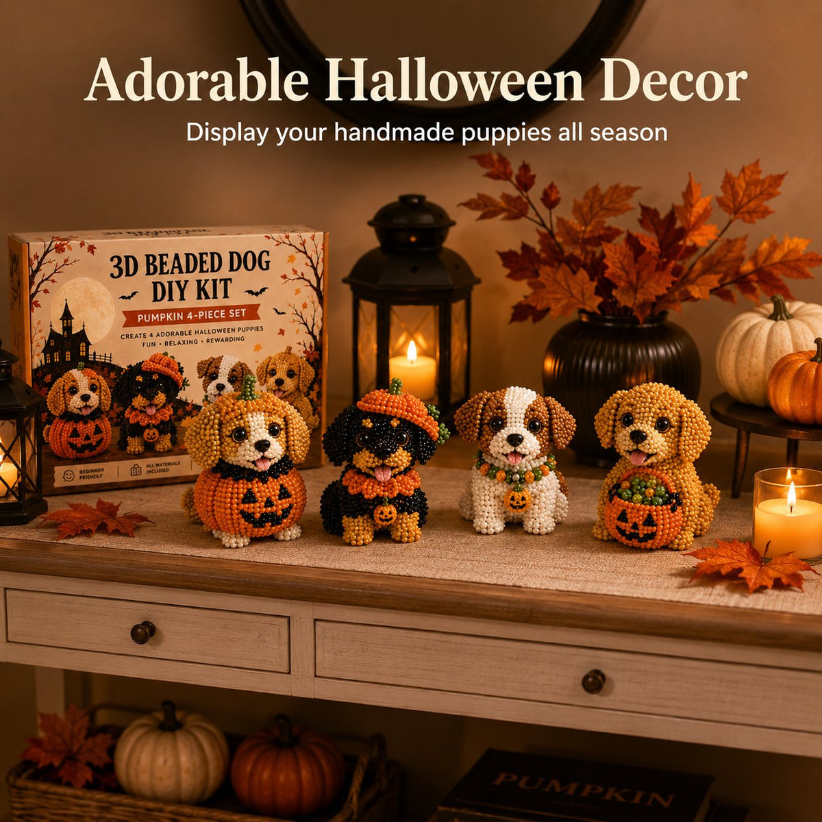 3D Beaded Dog DIY Craft Kit