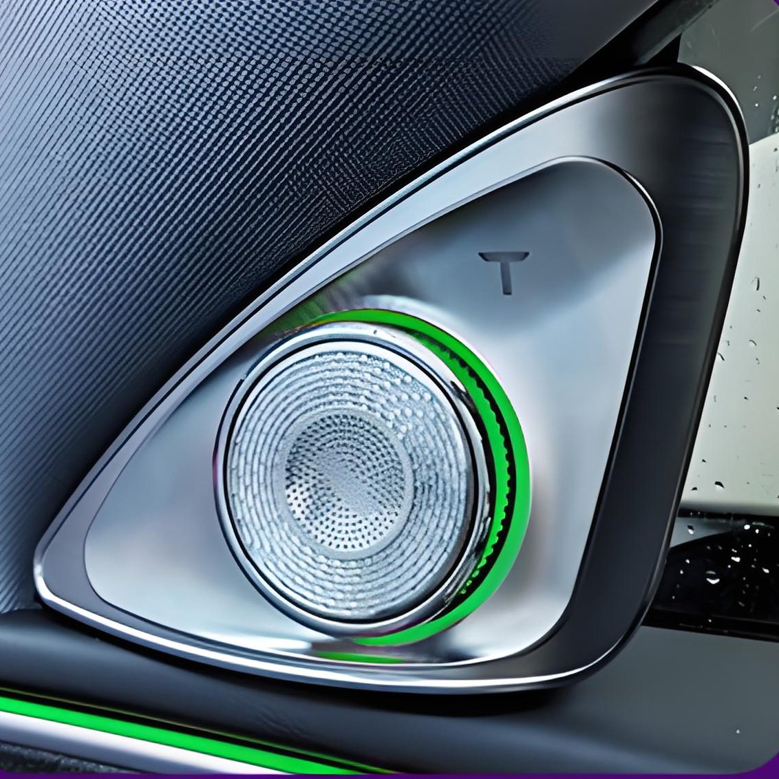 Miroken 4D Rotating LED Ambient Tweeter Speakers for Model Y Juniper / Model 3 Highland