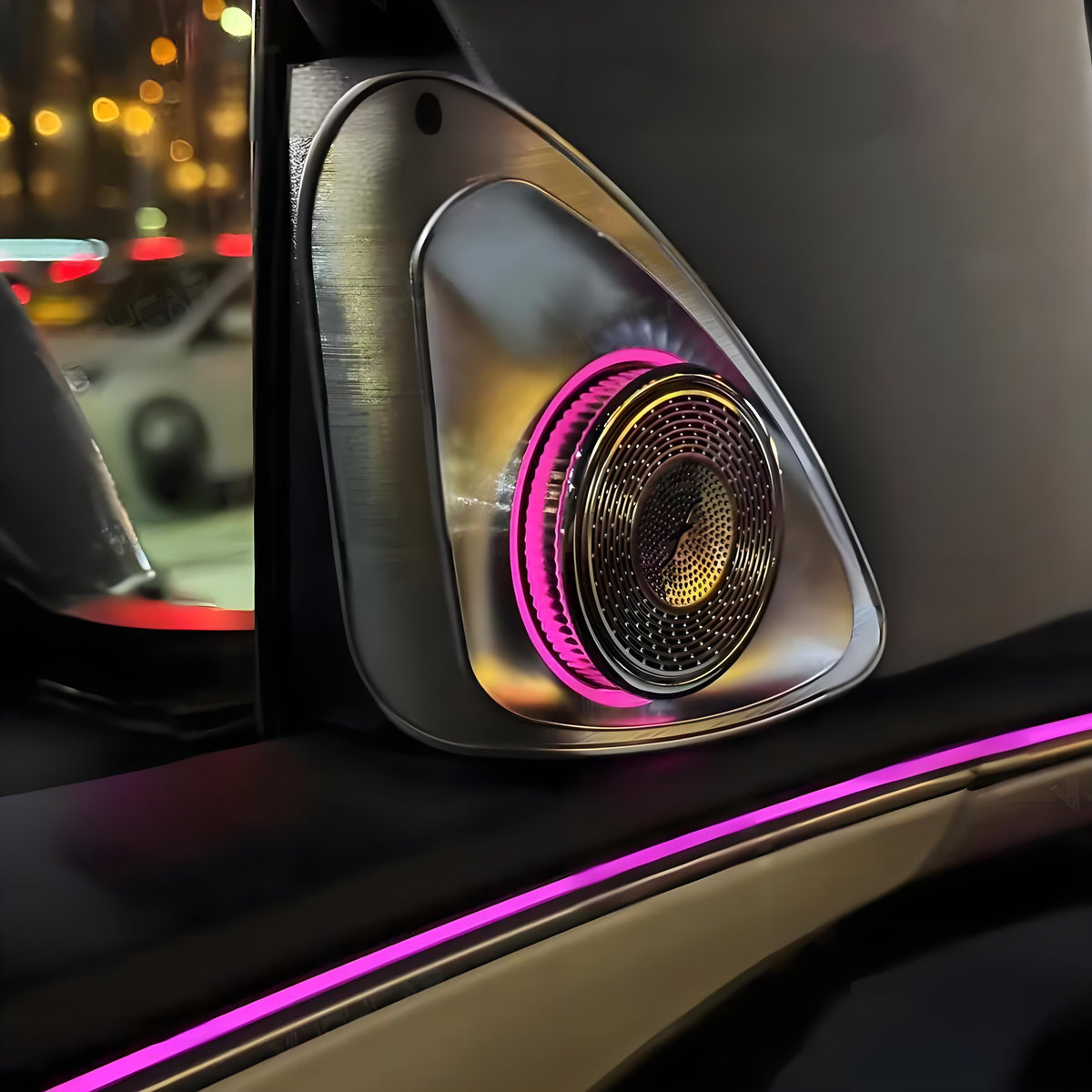 Miroken 4D Rotating LED Ambient Tweeter Speakers for Model Y Juniper / Model 3 Highland