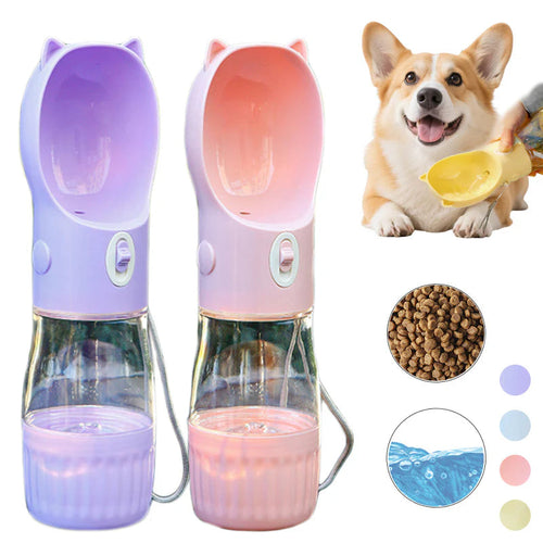 2-in-1 Portable Dog Water Bottle & Bowl