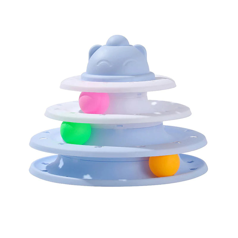 Cat Toy Tower with Tracks