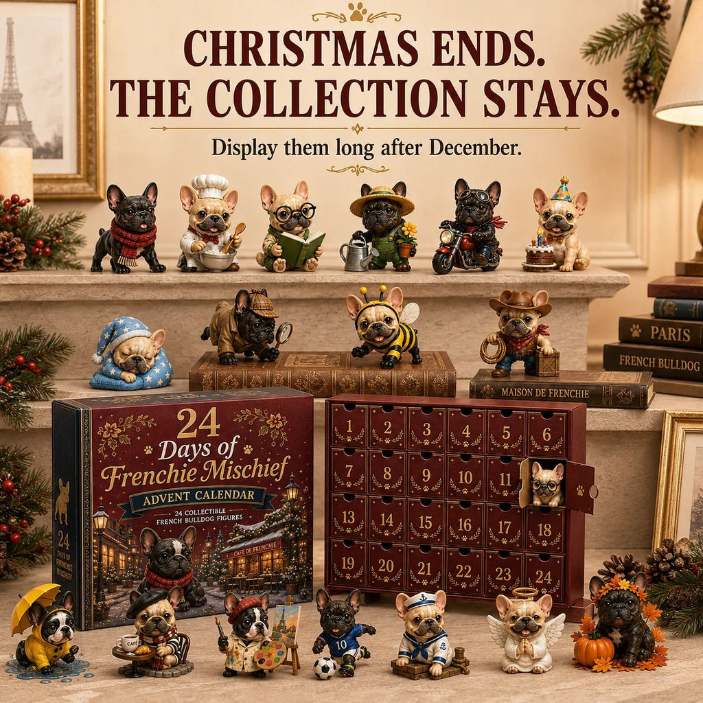 24-Day French Bulldog Christmas Advent Calendar | 24 Unique Collectible Frenchie Characters with Different Outfits, Personalities & Daily Holiday Surprises
