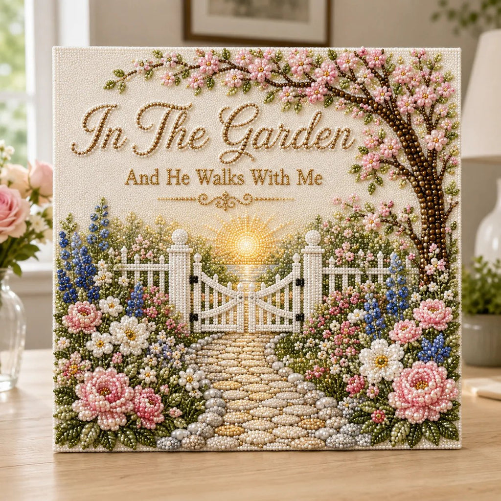 Beginner-Friendly Sacred Hymn Pearl Art Kit Collection | Luxury Christian Hymn Artwork with Scratch-Resistant Non-Fading Pearl Beads DIY Faith-Inspired Decor