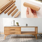 Modern Solid Wood Finger Edge Pulls for Cabinets and Drawers