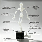 Resin Dancing Skeleton Aquarium Bubbler, Fish Tank Decoration with 1 m Air Hose