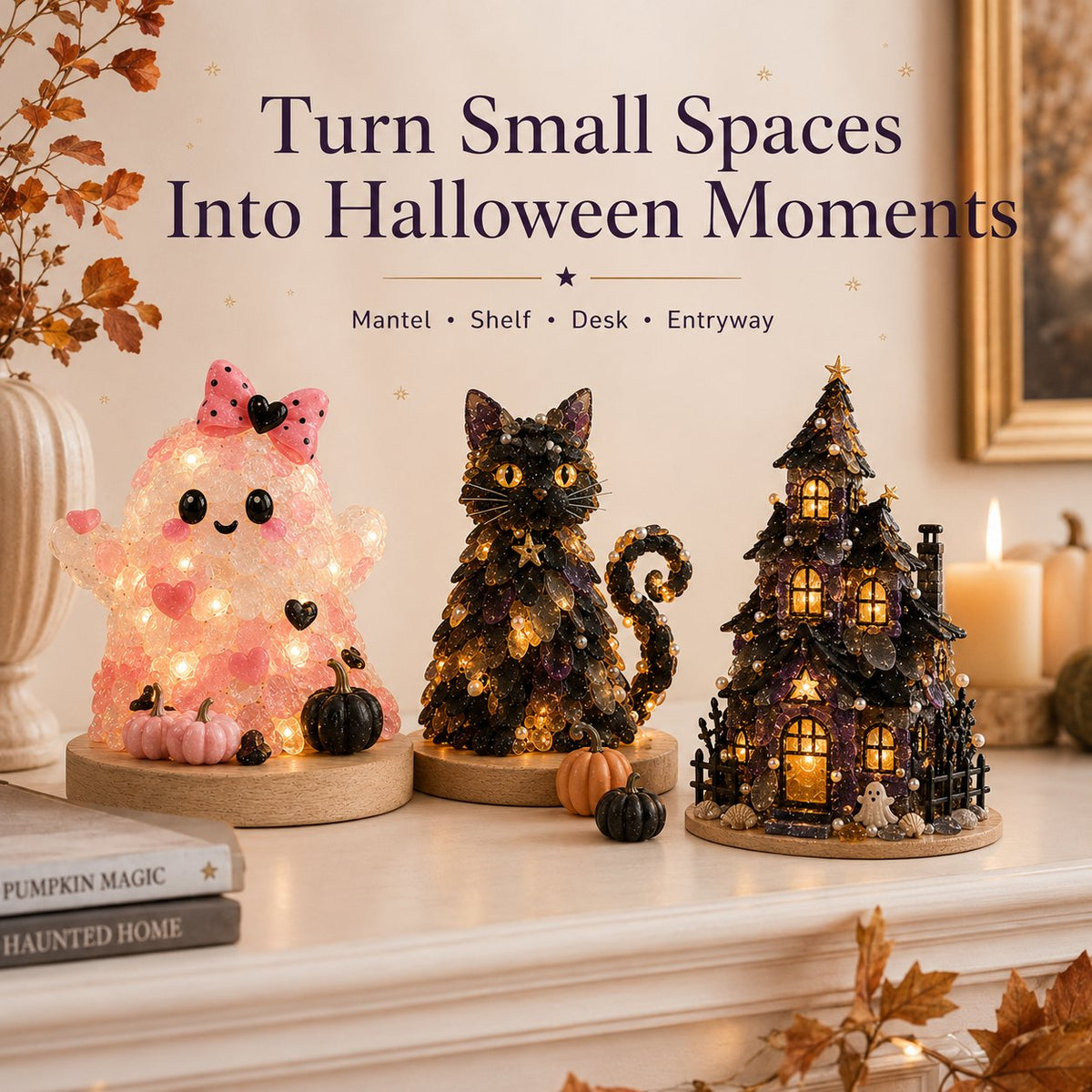 DIY Sea Glass Halloween Light-Up Collection