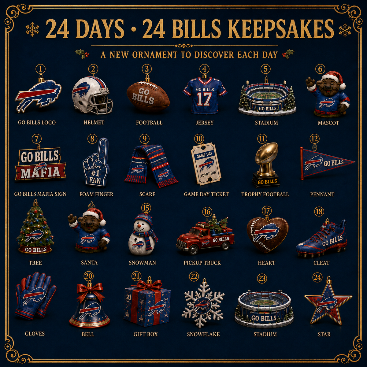 Go Bills Christmas Advent Calendar