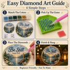 Beginner-Friendly Scripture Pearl Diamond Art Ornament DIY Kit