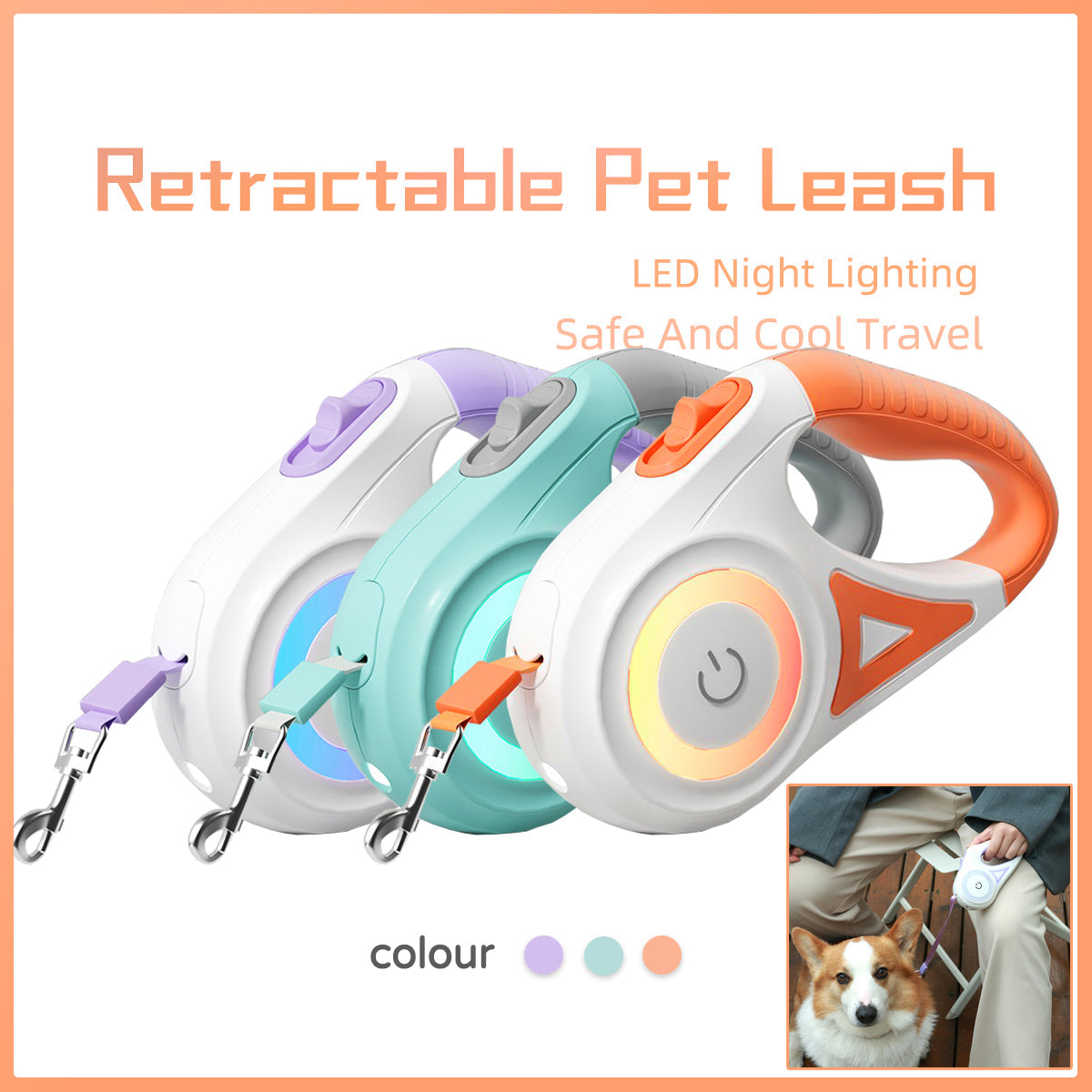 MirokenRetractable Dog Leash