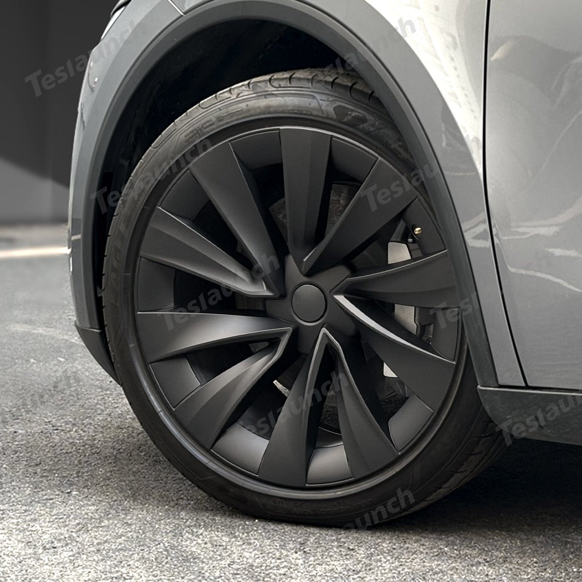Helix 2.0 Style Wheel Hubcaps (Set of 4) for Tesla 2025+ Model Y Juniper 20'' Helix 2.0 Wheels