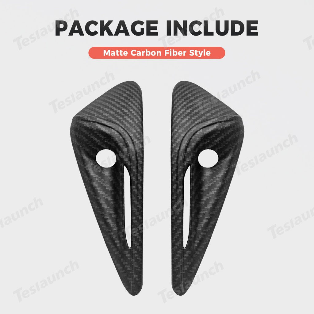 Carbon Fiber Pattern Turn Signal & Side Camera Covers (ABS) for Tesla Model Y Juniper 2025+