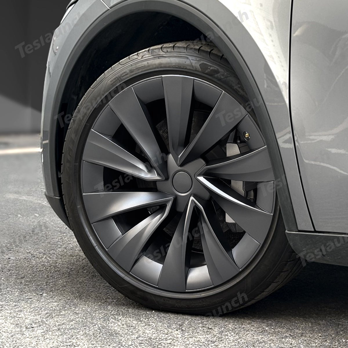 Helix 2.0 Style Wheel Hubcaps (Set of 4) for Tesla 2025+ Model Y Juniper 20'' Helix 2.0 Wheels