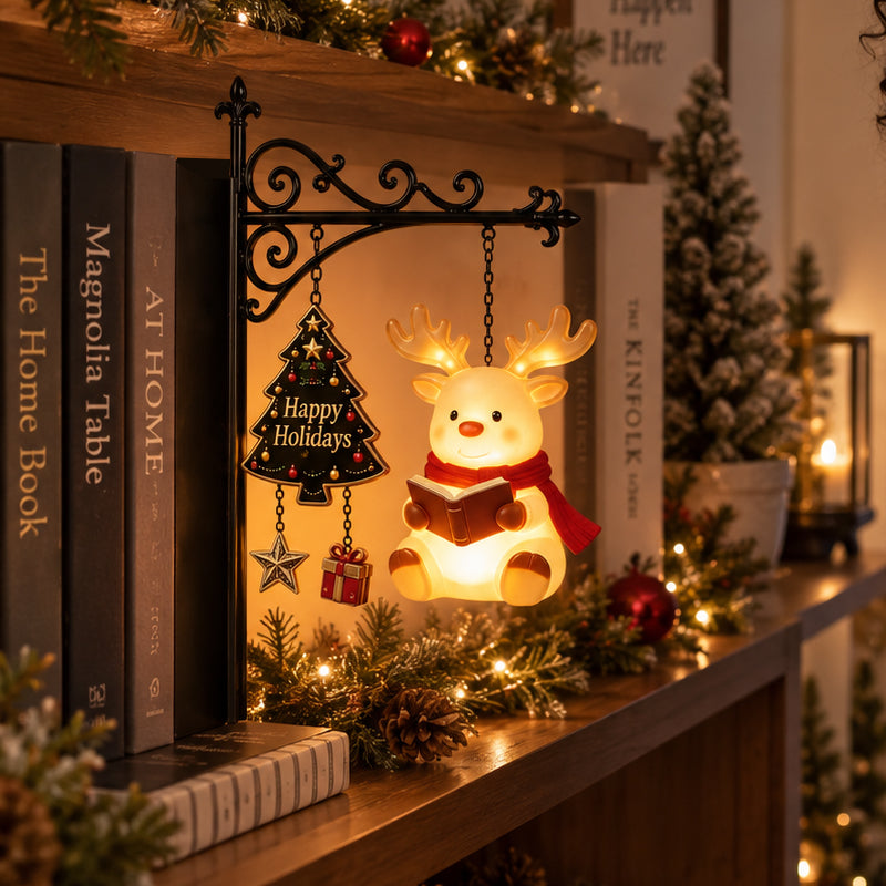 Cozy Christmas Shelf Glow