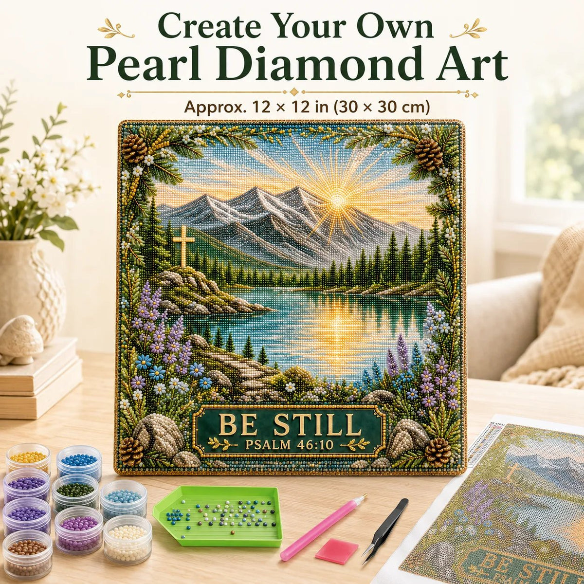 Psalms of Comfort & Strength Pearl Diamond Art Kit