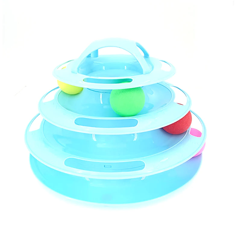 Cat Toy Tower with Tracks