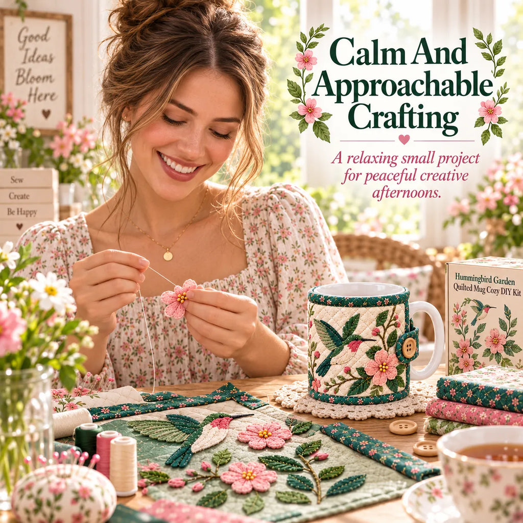 Garden Quilted Mug Cozy DIY Kit