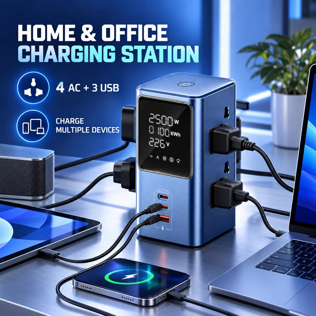 Charge Hub Pro All-in-One Charging Outlet Tower