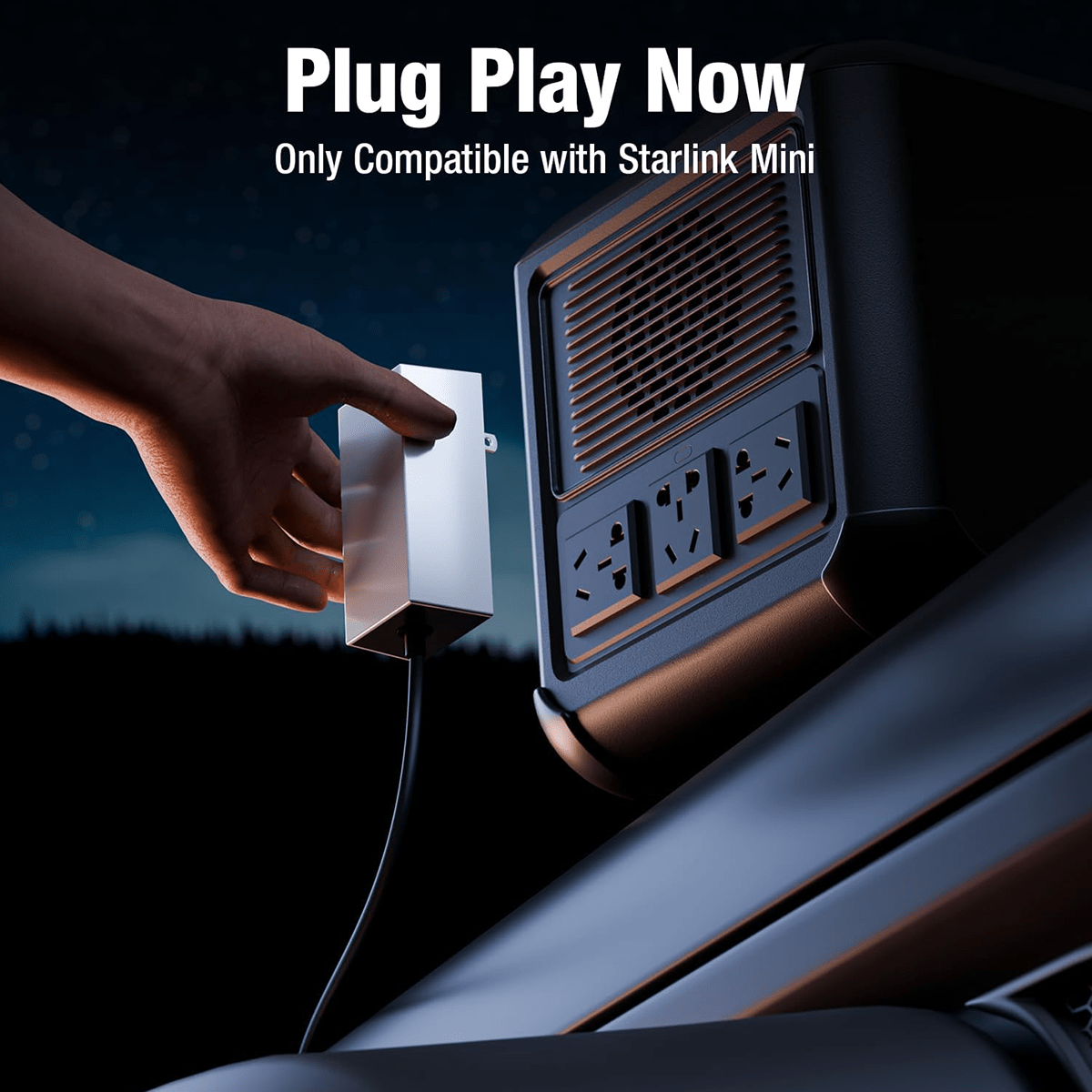 60W AC to DC Power Supply Adapter for Starlink Mini