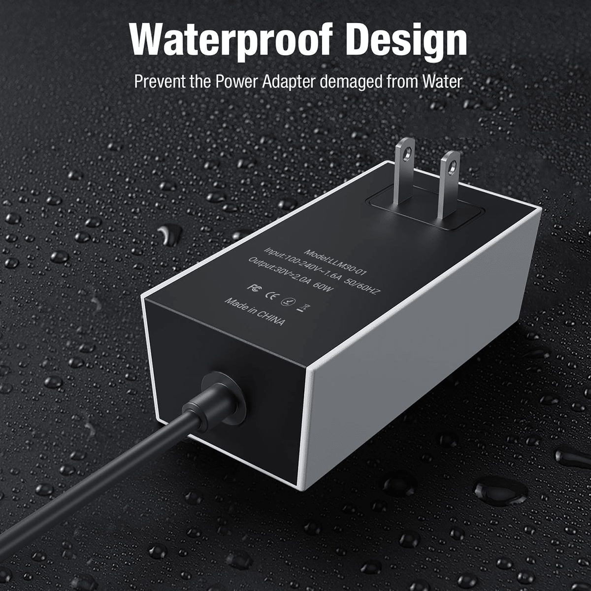 60W AC to DC Power Supply Adapter for Starlink Mini