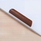 Sleek Minimalist Walnut Wood Cabinet Pulls