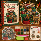 Beginner-Friendly Funny Christmas Pearl Diamond Art Ornament DIY Kit