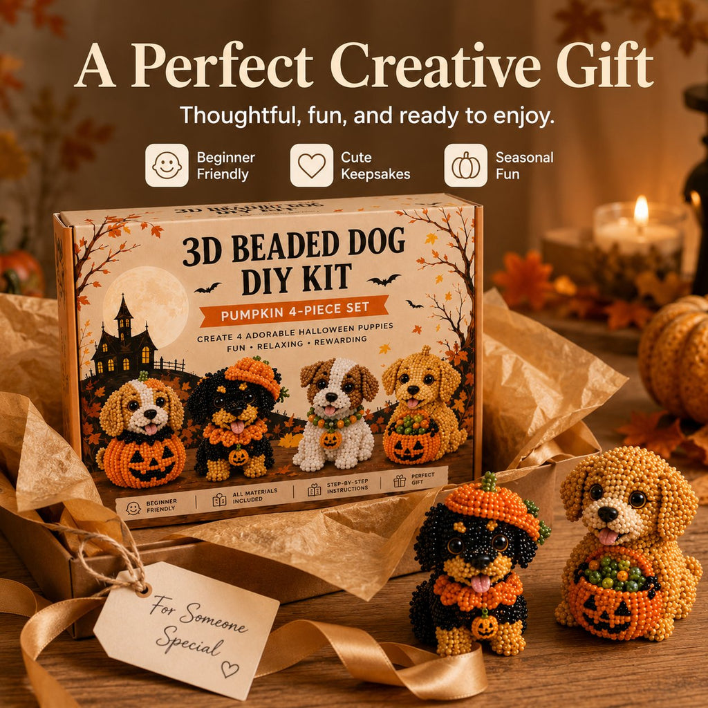3D Beaded Dog DIY Craft Kit