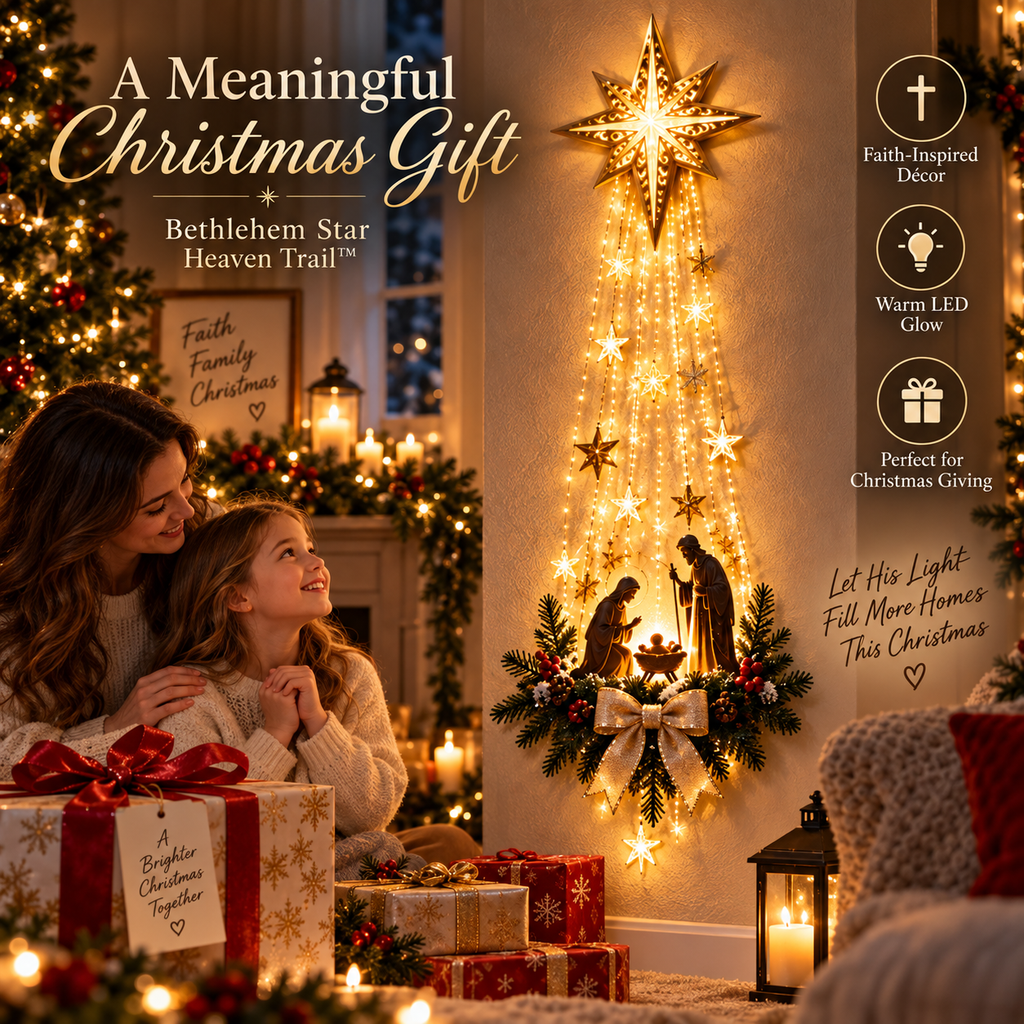 Bethlehem Star of Faith – Lighted Nativity Wall Decor