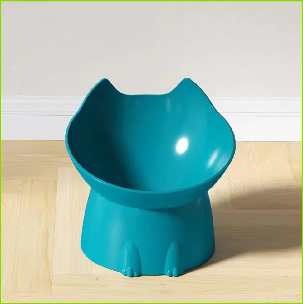 Raised Tilted Cat Bowl, Anti-Tip