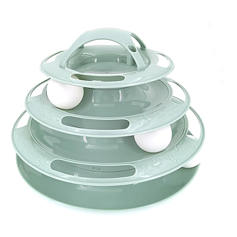 Cat Toy Tower with Tracks