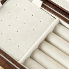 Amélie Walnut Two-Layer Jewelry Box