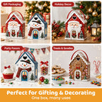 Christmas Cottage Handle Gift Box