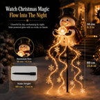 Snowman Magic Fountain Solar Christmas Light