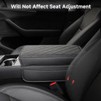 Leather Center Armrest Cover with Side Pockets for Tesla Model Y L 2026+