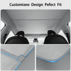 Wholesale Alcantara Split Nano Ice Crystal Glass Roof Sunshade for Tesla Model Y Juniper 2025+（28 Sets）