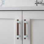 Vintage Walnut Wood Cabinet Pulls