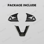 [Real Carbon Fiber] Steering Wheel Trim Cover Kit for Tesla Model YL 2026+