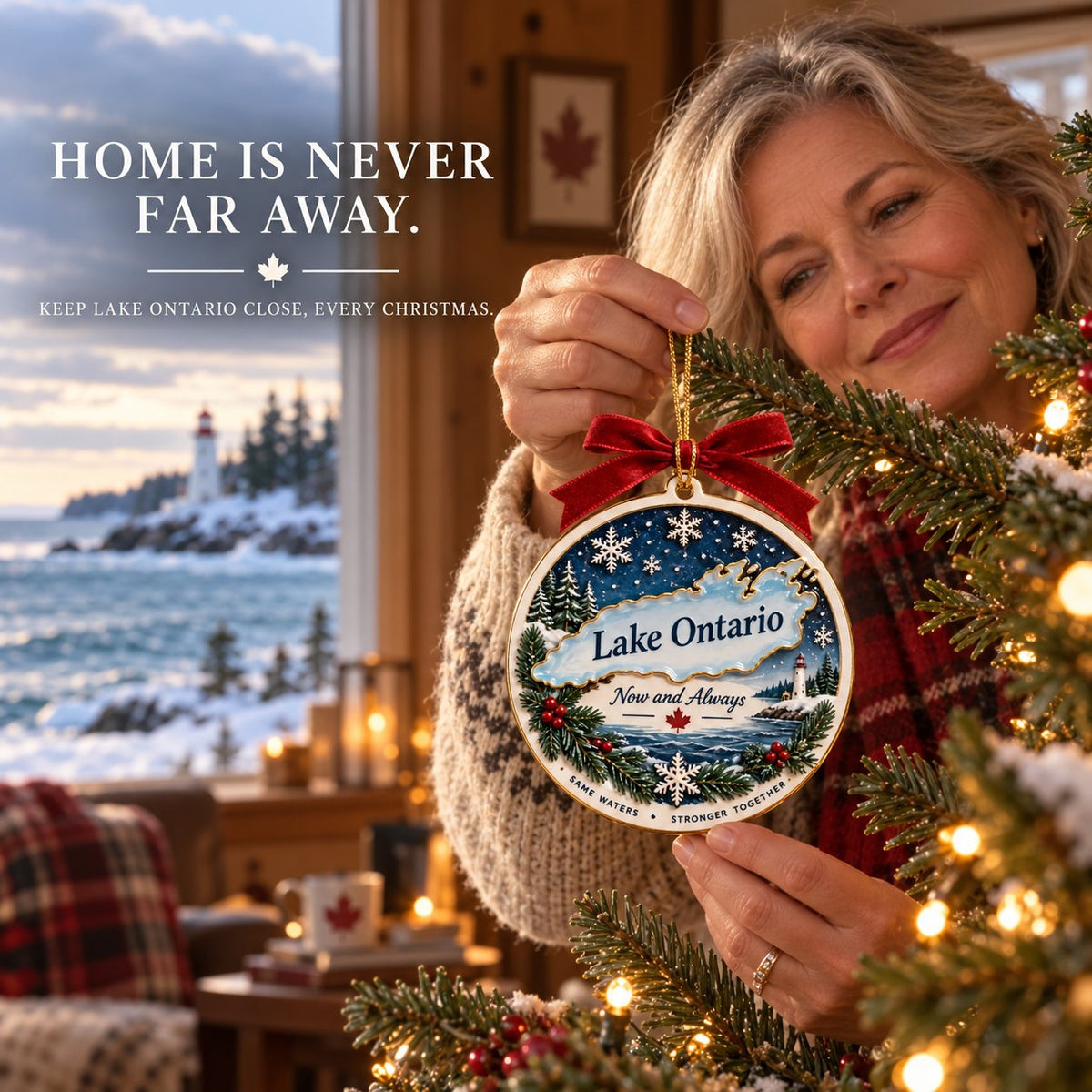 Lake Ontario Forever Christmas Keepsake Ornament