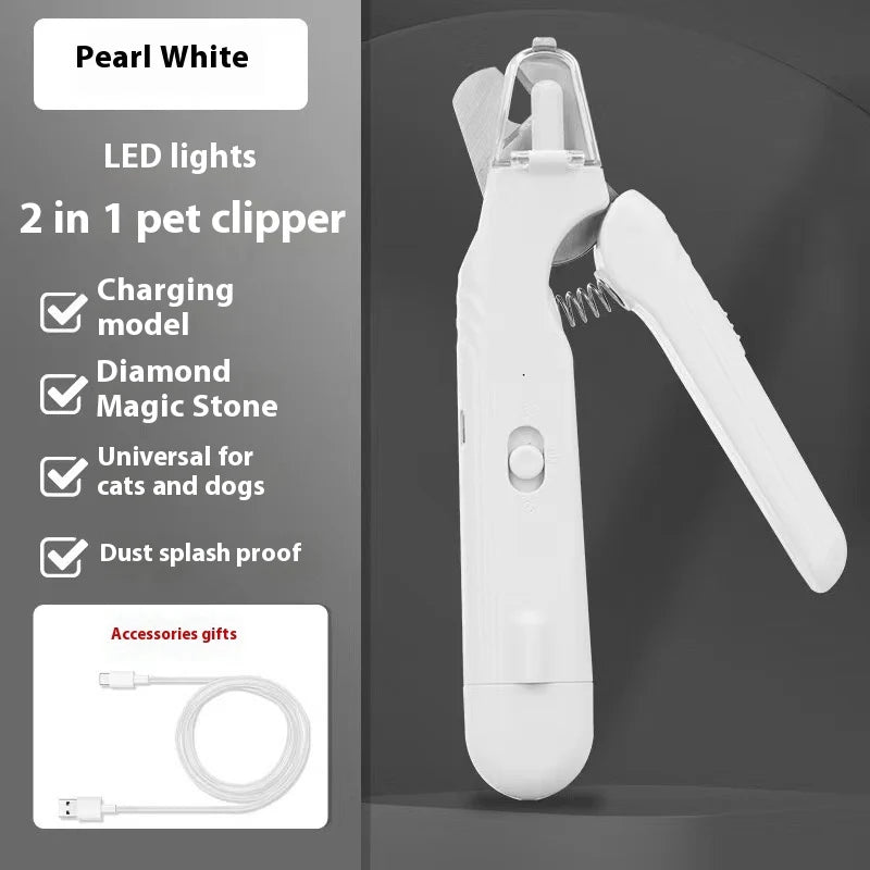 2-in-1 LED Pet Nail Clipper & Grinder