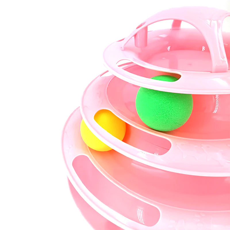 Cat Toy Tower with Tracks
