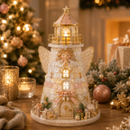 Beginner-Friendly DIY Lighted Christmas Character Sea Glass-Style Lighthouse Kit Collection