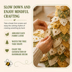 Sunflower Bee Garden Tree DIY Kit-Handmade Fabric Tabletop Tree Decor