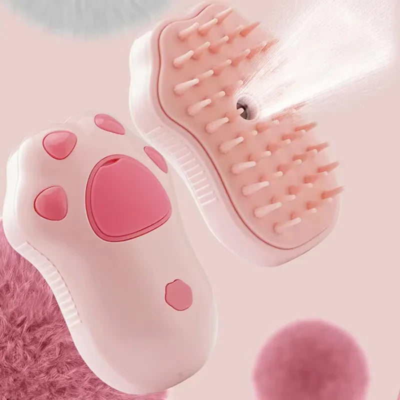 3-in-1 Pet Steam Grooming Brush