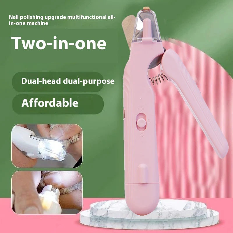 2-in-1 LED Pet Nail Clipper & Grinder