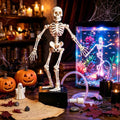Resin Dancing Skeleton Aquarium Bubbler, Fish Tank Decoration with 1 m Air Hose