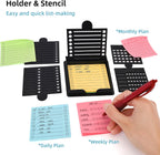 Sticky Note Stencil and Holder with Five Different Stencil